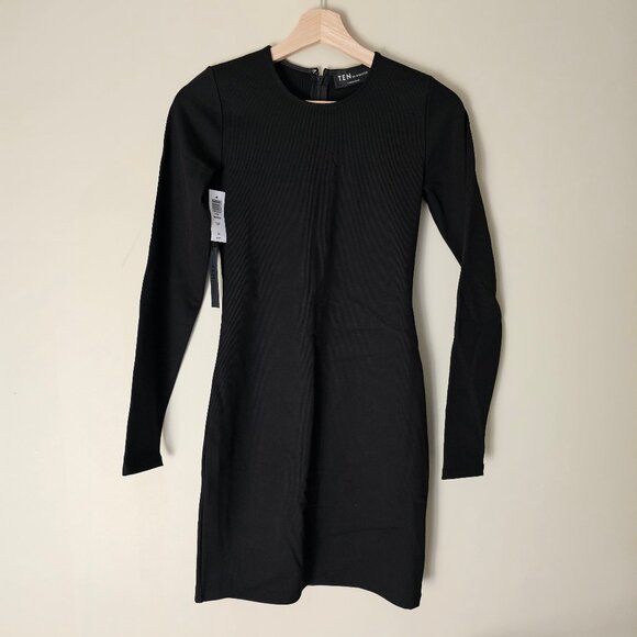 Aritzia Ten by Babaton Warner Long-sleeve Mini Dress - 2022 - Black - Sz S - NWT - Picture 2 of 16